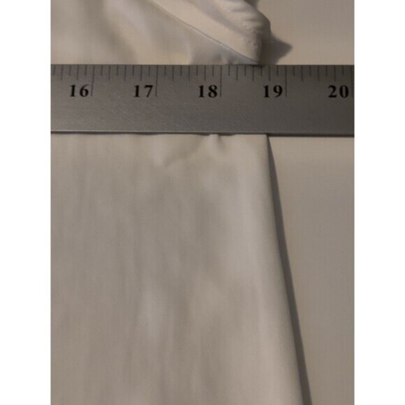 Ro & De Sheer Cut‎ Out White Short Sleeve Top Women's Size Small - Picture 9 of 12